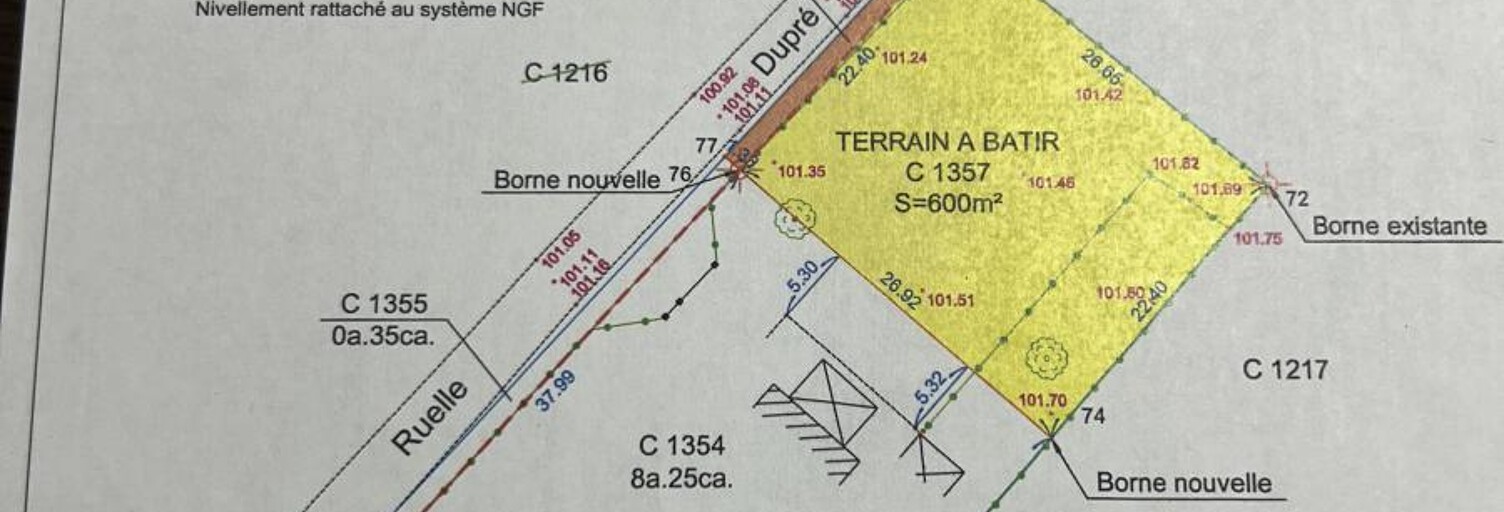 Terrain  600 m² à vendre à Huppy (80140)