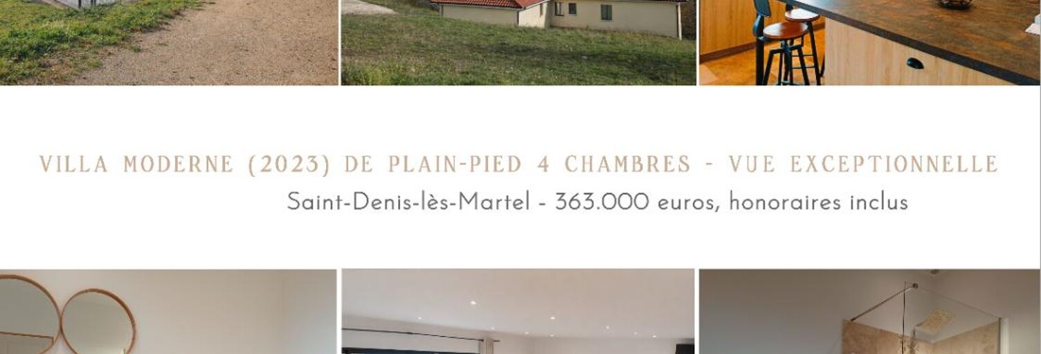 Maison 5 Pièces 165 m² à vendre à Saint-Denis-lès-Martel (46600)