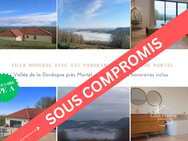 Villa moderne avec vue panoramique sur la vallée de la Dordo — photo 1