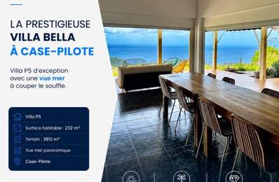 ❤️ Coup de cœur ❤️ À vendre à CASE PILOTE somptueuse Villa P5 de 231.36 m² sur 3812 m² de terrain — photo du bien