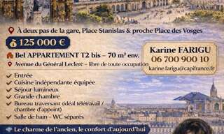 Appartement 3 Pièces 70 m² à vendre à Nancy (54000)