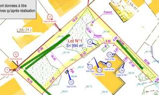 Terrain  1000 m² à vendre à Gratentour (31150)