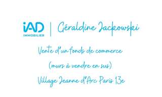 Commerce  100 m² à vendre à Paris 13 (75013)