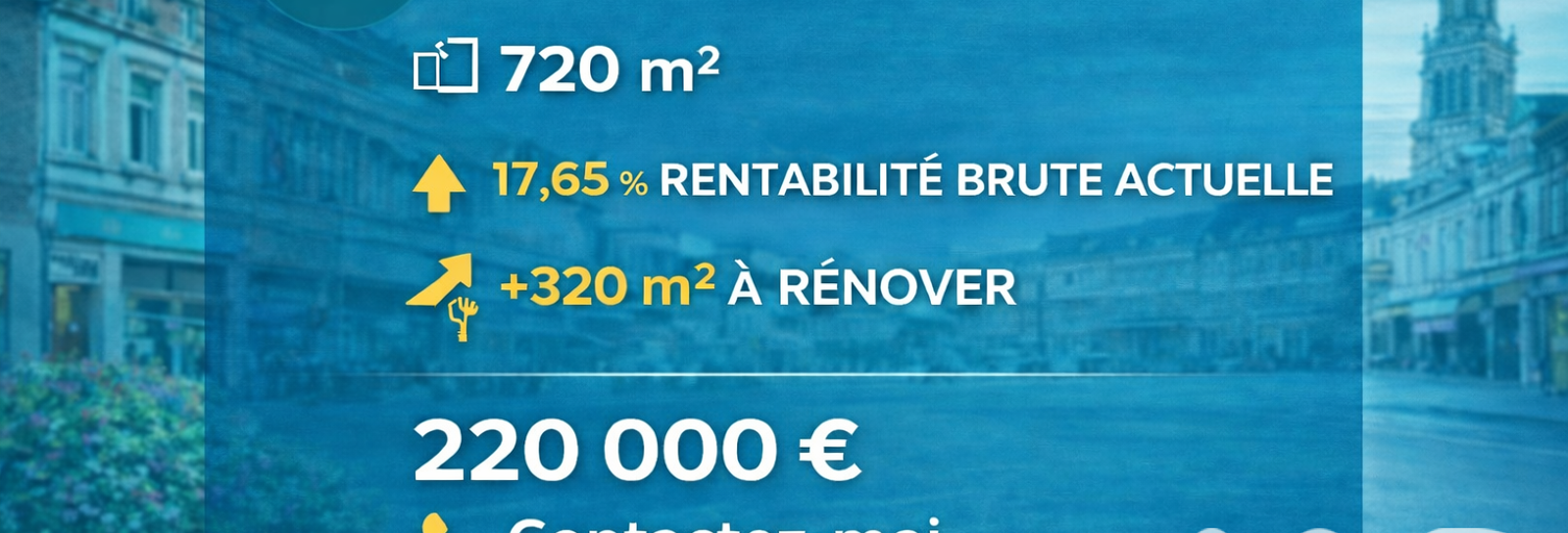 Immeuble  720 m² à vendre à Hautmont (59330)