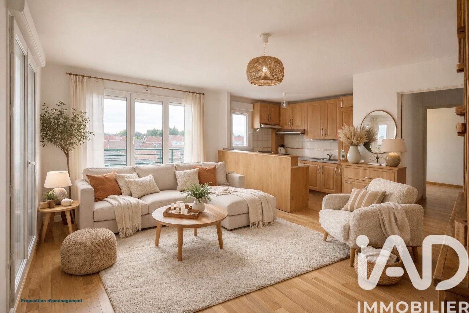 Appartement à vendre, 3 pièces, 55 m², Bondues