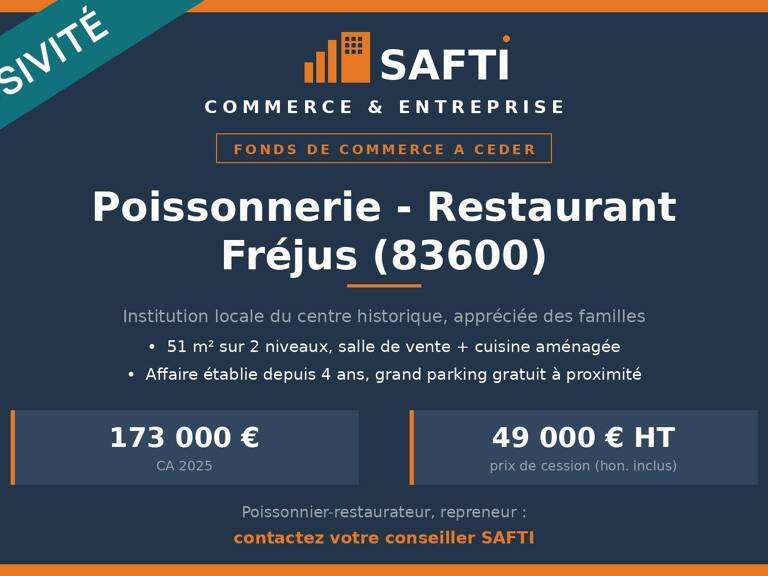 Vente fonds de commerces - 51 m² — photo 1
