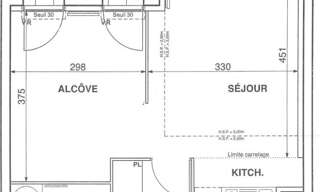 Appartement 1 Pièce 40 m² à louer à Romainville (93230)