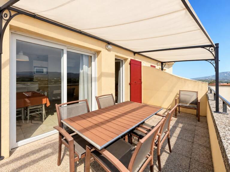 Domaine de Pont ROYAL entre CIEL & LUBERON  appartement  résidentiel soigné de 40 m2 dernier étage vue panoramique avec terrasse secteur et piscine — photo 1