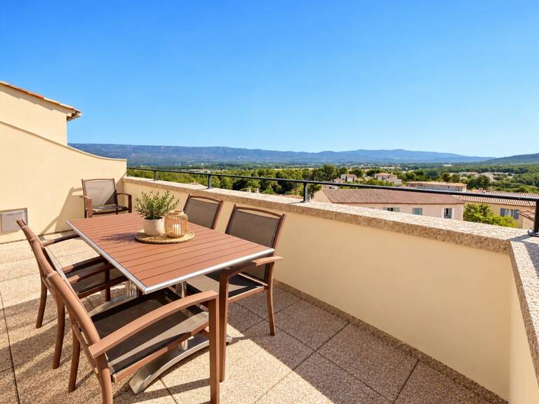 Domaine de Pont ROYAL entre CIEL & LUBERON  appartement  résidentiel soigné de 40 m2 dernier étage vue panoramique avec terrasse secteur et piscine — photo 1