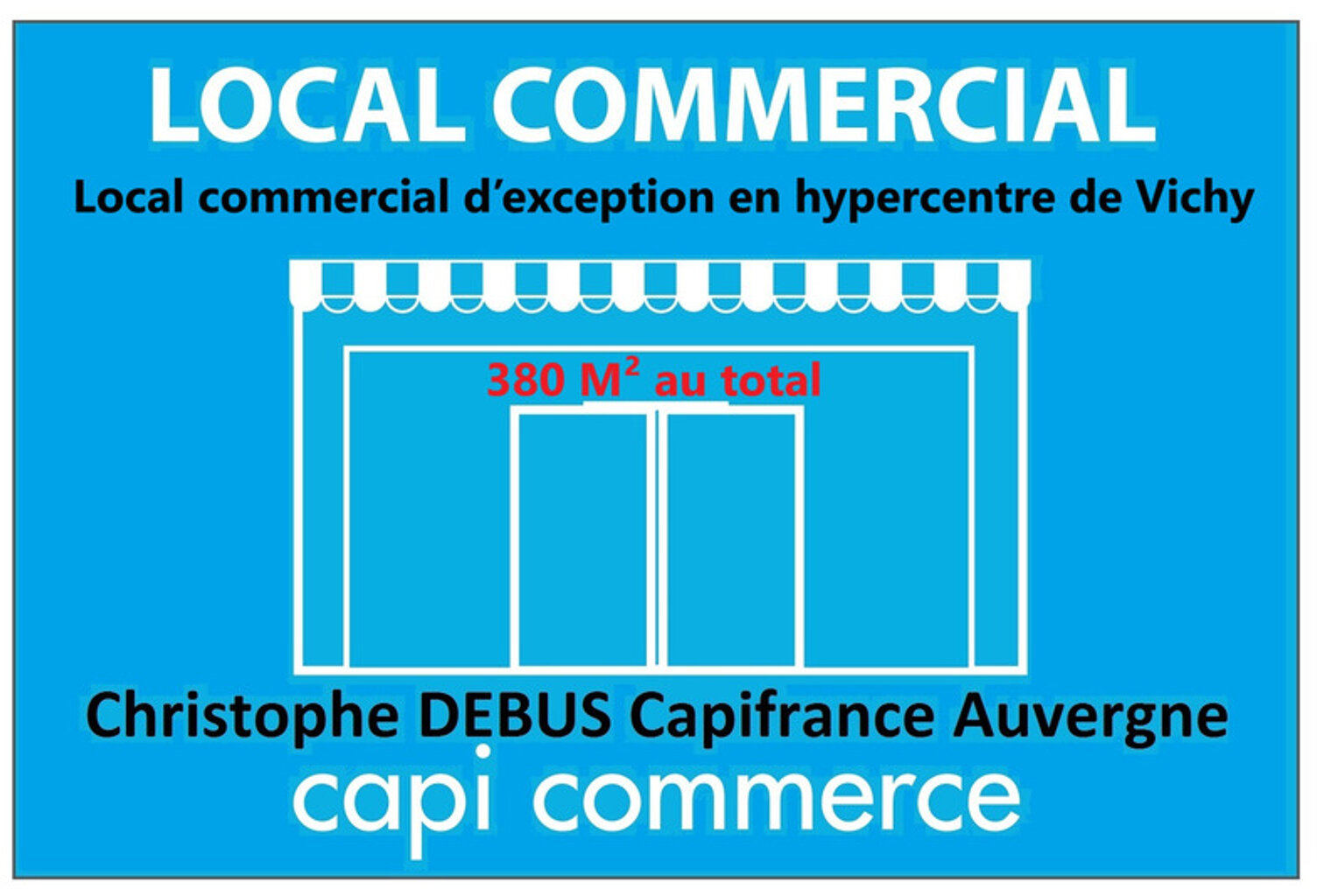 À LOUER – Local commercial d’exception en hypercentre de Vichy (03200) ALLIER — photo 1