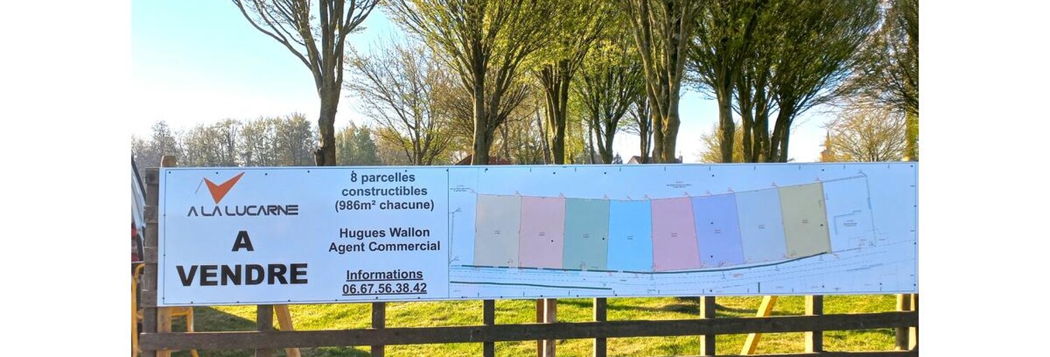 Terrain  986 m² à vendre à Ruisseauville (62310)