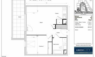 Appartement 2 Pièces 45 m² à louer à Scionzier (74950)