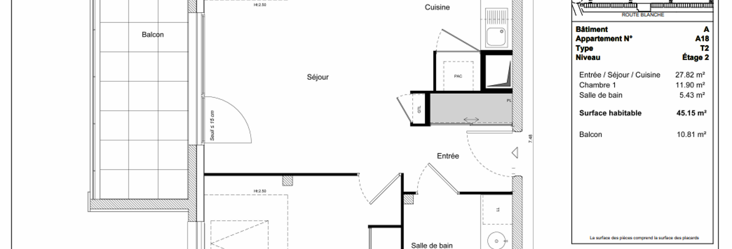 Appartement 2 Pièces 45 m² à louer à Scionzier (74950)