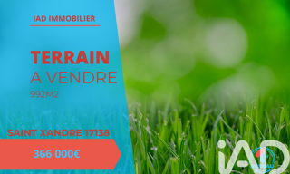 Terrain  922 m² à vendre à Saint-Xandre (17138)