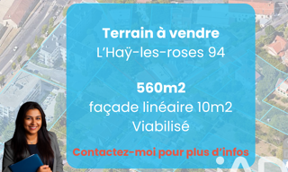 Terrain  560 m² à vendre à L'Haÿ-les-Roses (94240)
