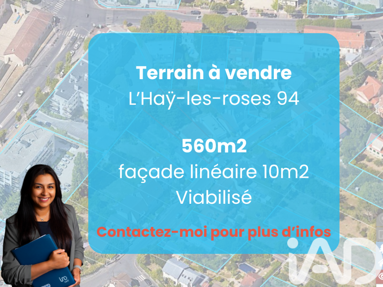 Vente Terrain 560 m&sup2; — photo 1