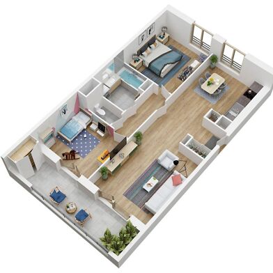 Appartement 3 pièces 259354 €