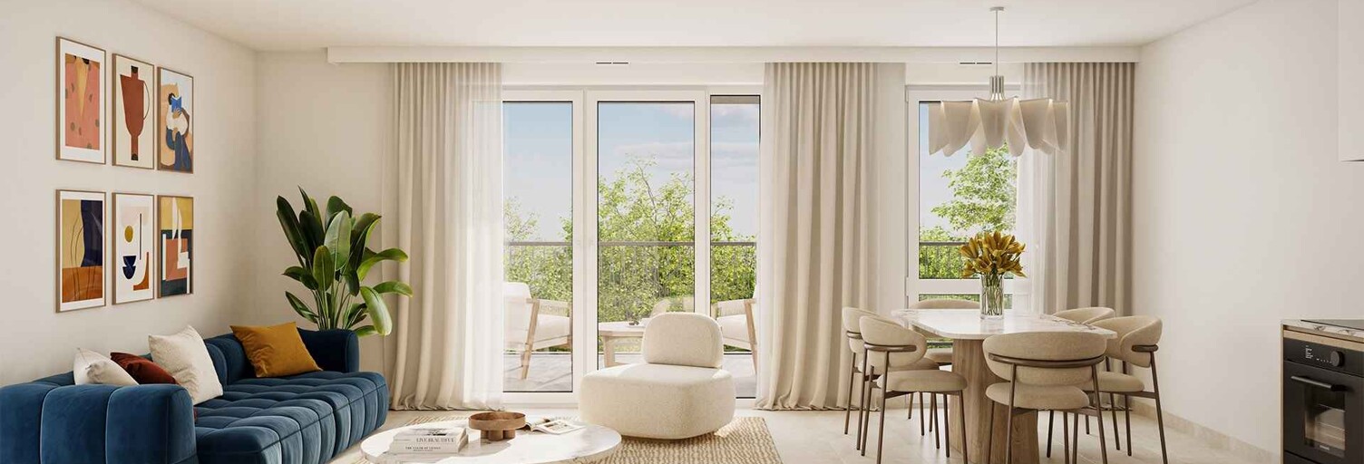 Appartement neuf T2, T3, T4 Pièce 41 à 80 m² à vendre à Genas (69740)