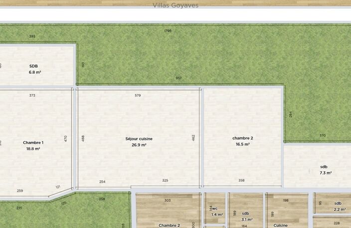 SAINTE CLOTILDE (97490) - A vendre 2 maisons mitoyennes T3 + T4 sur parcelle de 501 m² — photo 5