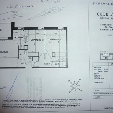 Appartement 3 pièces 1300 €