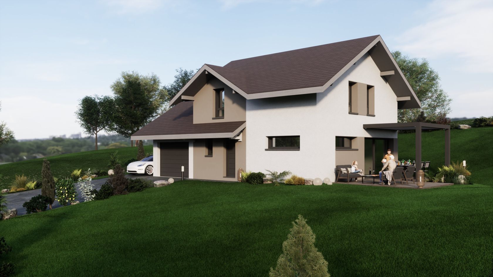 Projet de construction d'une maison 110 m² avec terrain à VILLY-LE-PELLOUX (74)