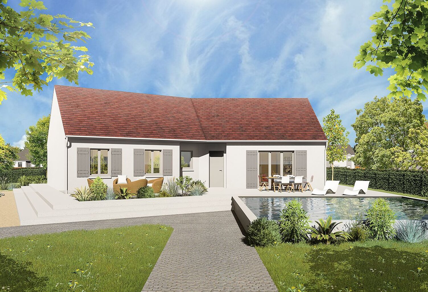 Faites construire votre maison 120.53 m² avec terrain à LA QUEUE-LES-YVELINES (78) ! — photo 1