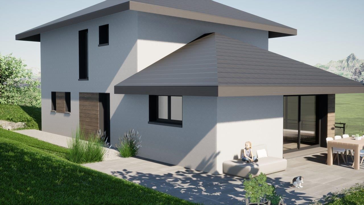 Projet de construction d'une maison 130 m² avec terrain à LYAUD (74)
