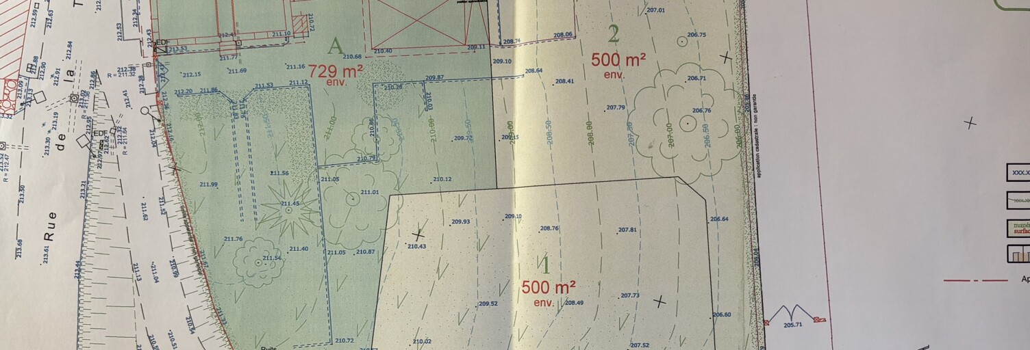 Terrain  500 m² à vendre à Mogneneins (01140)