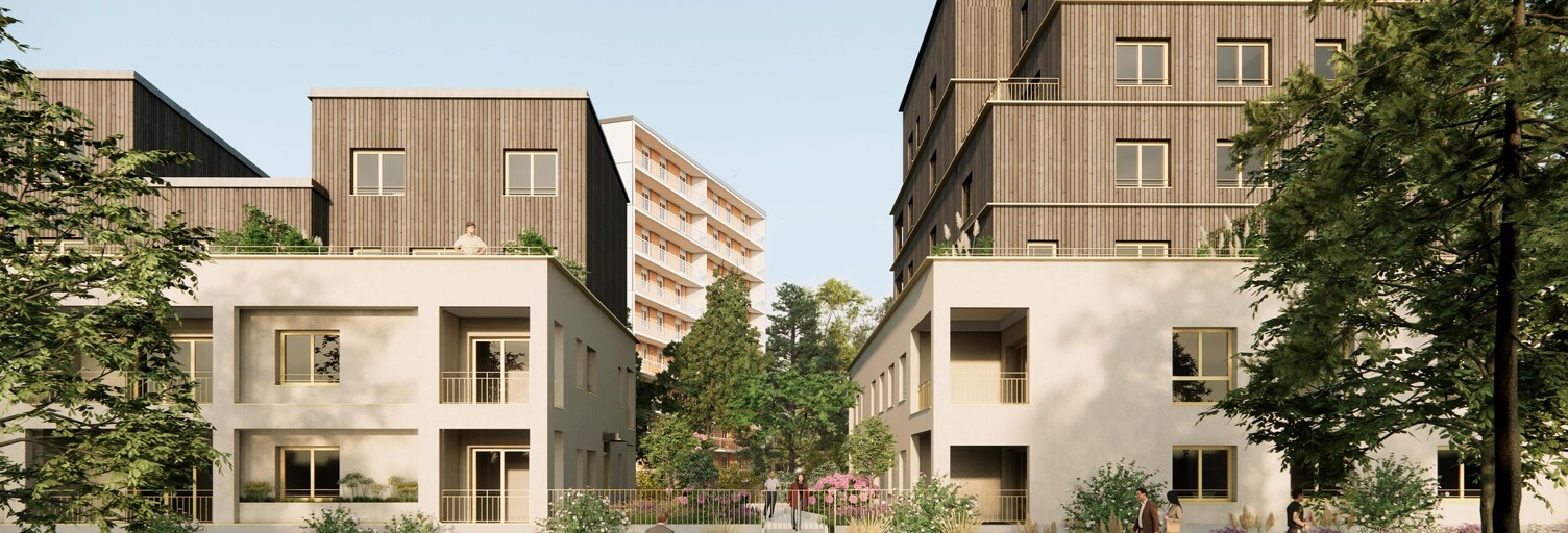 Appartement neuf T1, T2, T3, T4, T5 Pièce 43 à 106 m² à vendre à Rennes (35000)