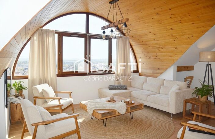 Attique cosy en duplex rare avec vue imprenable sur le Mont Blanc et le Jura — photo 2