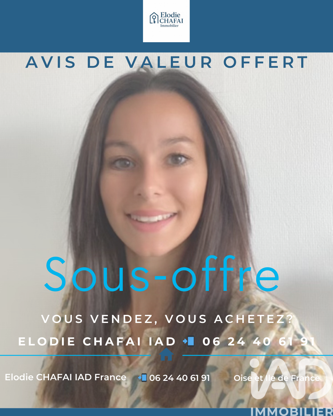 Cergy - 55m² - 3p. - 2ch.