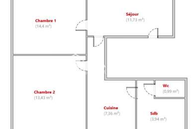 Appartement 3 pièces 280000 €