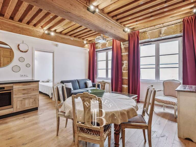 Lyon 1 - Quai du Rhône - Appartement rénové et meublé de 38,52 m²  - Espace nuit — photo 1