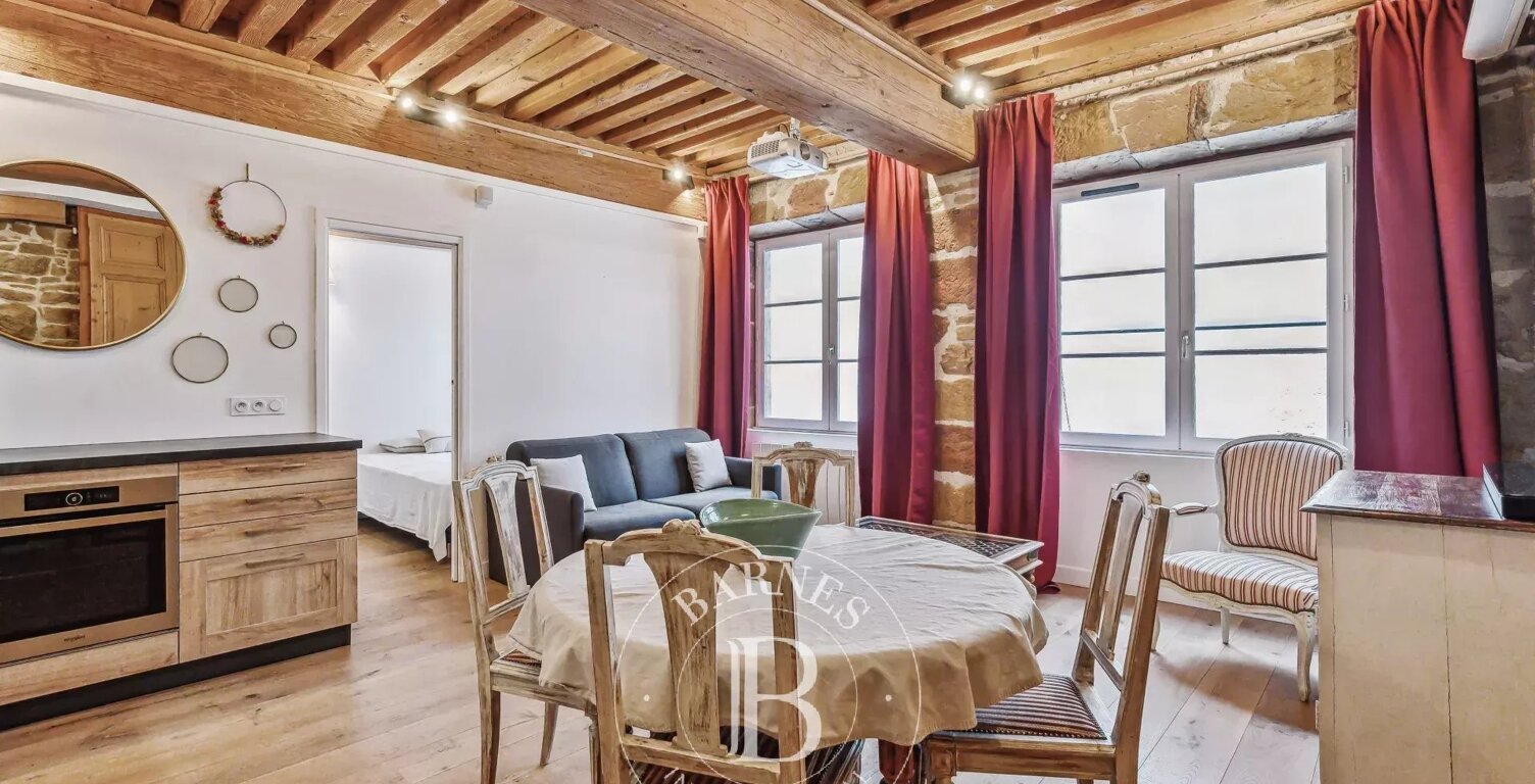 Lyon 1 - Quai du Rhône - Appartement rénové et meublé de 38,52 m²  - Espace nuit — photo 1