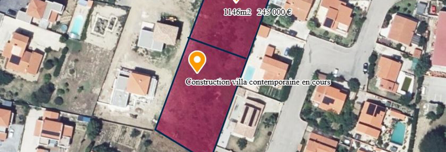 Terrain  1183 m² à vendre à Villelongue-de-la-Salanque (66410)