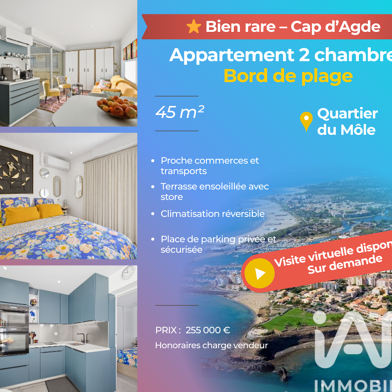 Appartement 3 pièces 255000 €