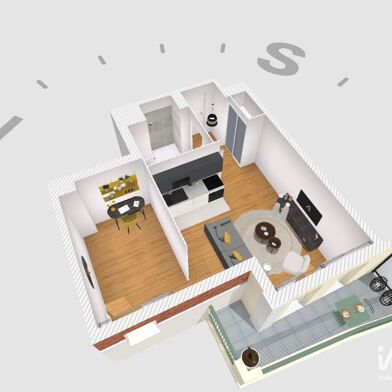 Appartement 1 pièces 217000 €