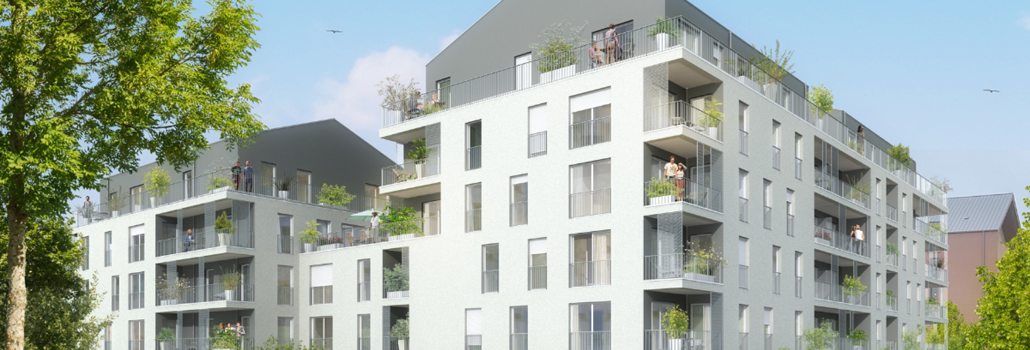 Appartement neuf T2, T3 Pièce 36 à 62 m² à vendre à Caen (14000)