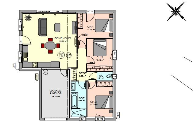 Villa / Maison  T4 à vendre Courçon 17170