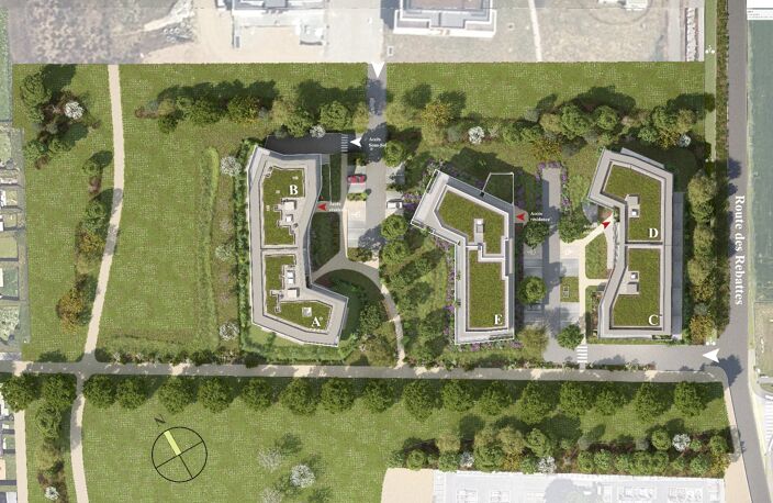 À VENDRE  T3 TRAVERSANT EST/OUEST DANS RÉSIDENCE NEUVE À ÉPAGNY METZ-TESSY — photo 3