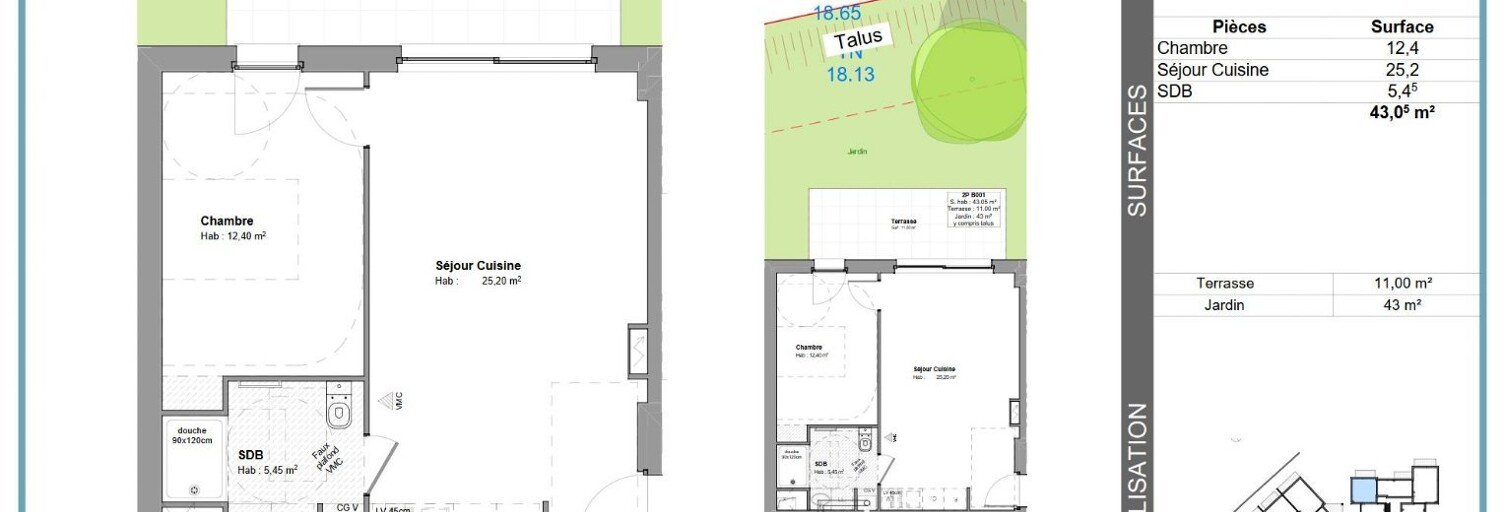 Appartement 2 Pièces 43 m² à vendre à Bretignolles-sur-Mer (85470)