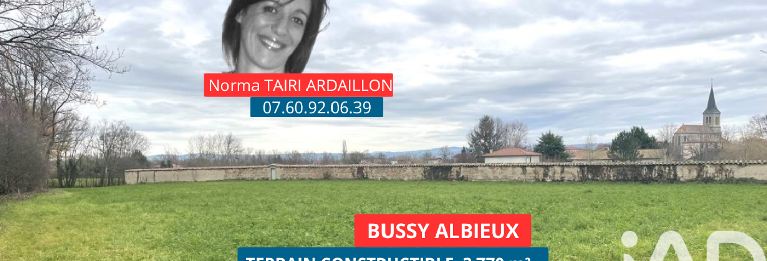 Terrain  3770 m² à vendre à Bussy-Albieux (42260)
