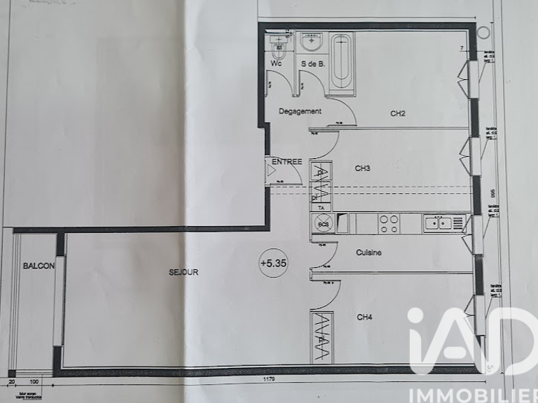Vente Appartement 4 pièces — photo 1