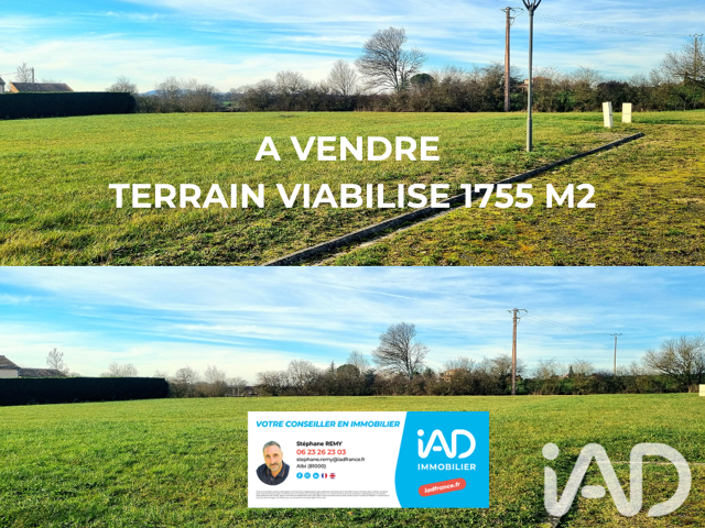 Vente Terrain à bâtir 1 755 m&sup2; — photo du bien