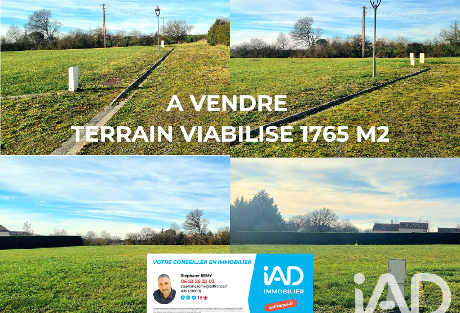 Vente Terrain à bâtir 1 765 m&sup2; — photo 1
