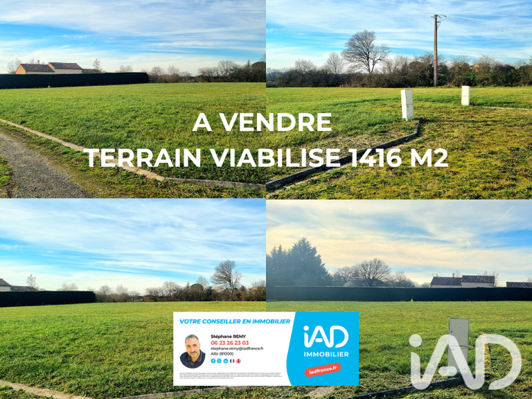Vente Terrain à bâtir 1 416 m&sup2; — photo 1
