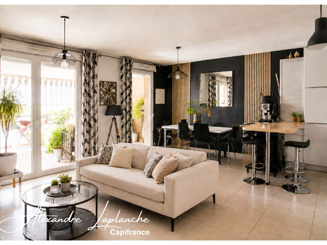 Appartement à vendre 3 pièces TOULOUSE (31) avec grande terrasse couverte sans vis à vis, ascenseur et double garage en résidence sécurisée — photo du bien