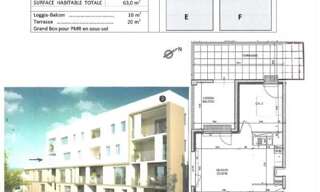 Appartement 3 Pièces 63 m² à louer à Nantes (44000)