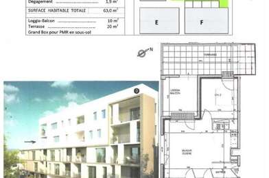 Appartement 3 pièces 1010 €