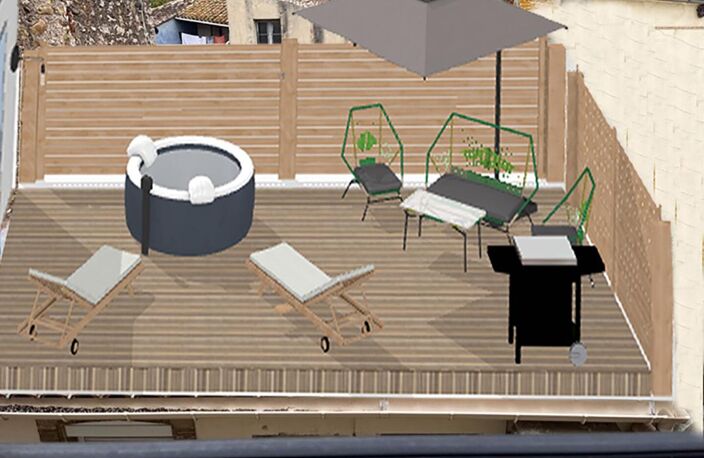 MAISON RÉNOVÉE 120 m² + STUDIO INDÉPENDANT - POSSIBILITÉ TOIT-TERRASSE - PROCHE COMMERCES - 140 000  LUC SUR ORBIEU — photo 5